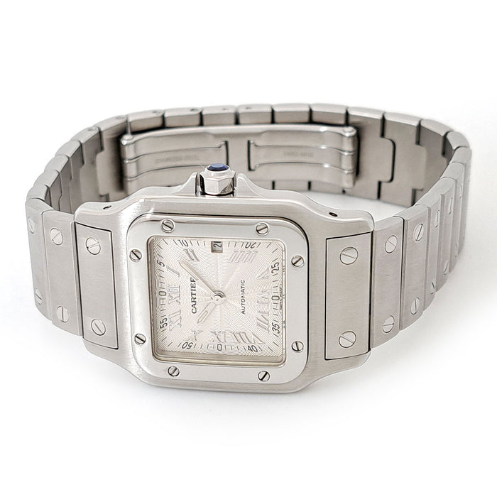 CARTIER 
Santos Galbée LM 
Révisé avec boîte et certificat