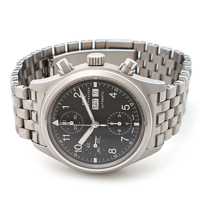 IWC Pilot Watch Mechanical Flieger Chronograph Day-Date With Guarantee Card