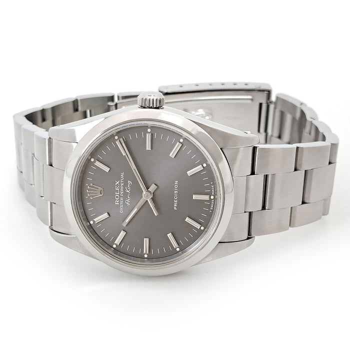 ROLEX 
Air-King Gray Dial Overhauled 
OH Completed With Box and Guarantee Card