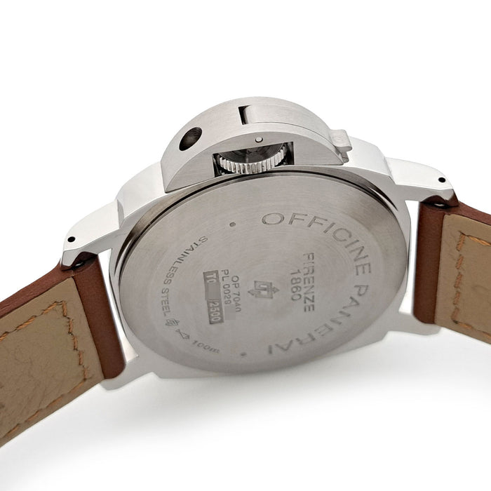 OFFICINE PANERAI 
ルミノール マリーナ ロゴ アッチャイオ 
箱ギャラ付