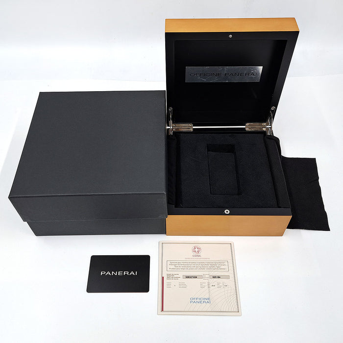 OFFICINE PANERAI 
ルミノール マリーナ ロゴ アッチャイオ 
箱ギャラ付