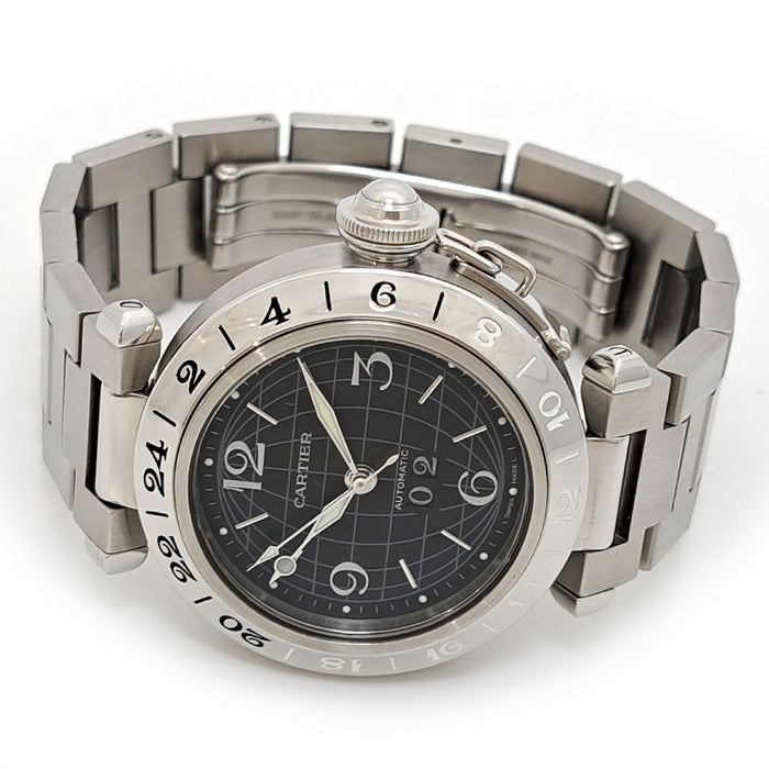 CARTIER 
Pasha C Méridien Grande Date GMT