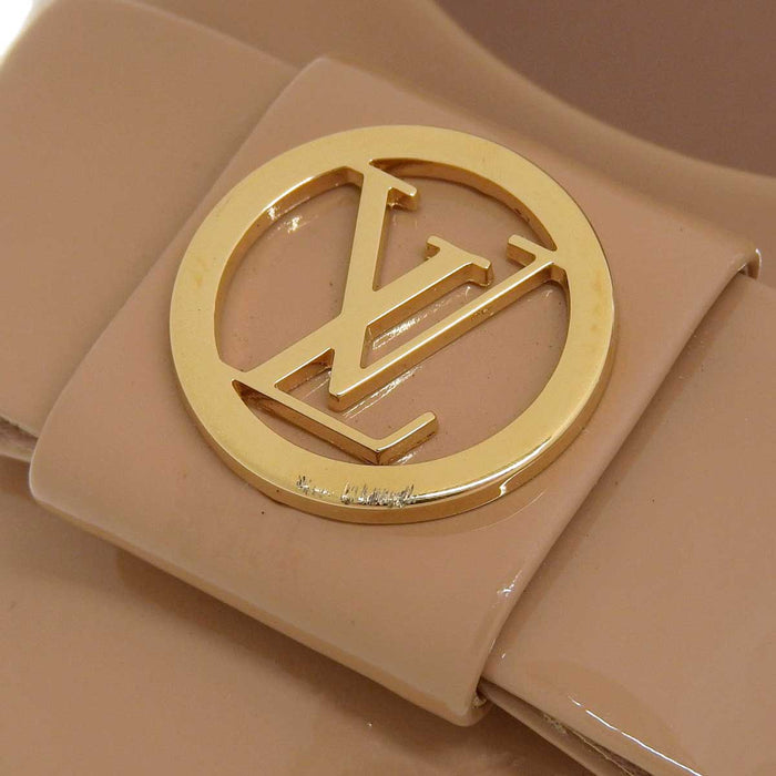 LOUIS VUITTON 
ロゴ リボン パテント 
LVサークル ハイヒール パンプス
