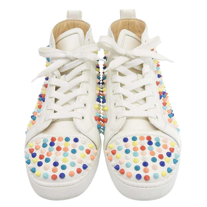 Christian Louboutin 
スパイクスタッズ 
ルイス マルチカラー ハイカットスニーカー