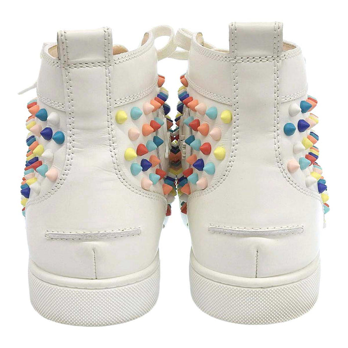 Christian Louboutin 
スパイクスタッズ 
ルイス マルチカラー ハイカットスニーカー