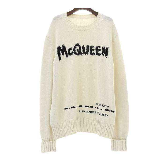Alexander McQueen 
コットン 
グラフィット ロゴ ニット