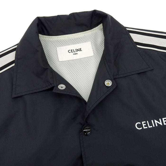 CELINE 
メッシュ サイドライン 
ロゴ ナイロンジャケット