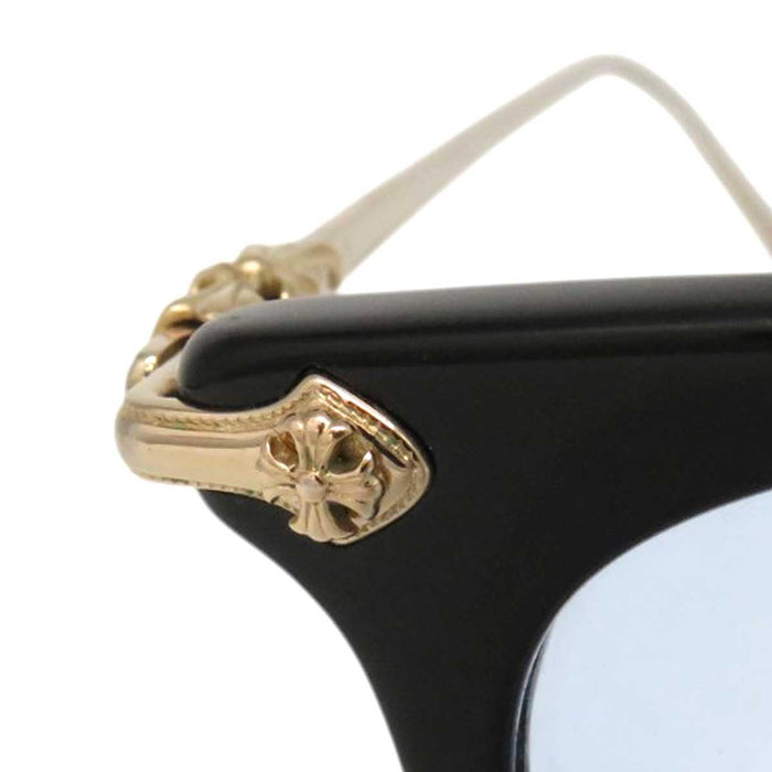 CHROME HEARTS 
CH クロス ゴールドカラーメタル 
SHAGASS サイドクロス テンプル ウェリントン