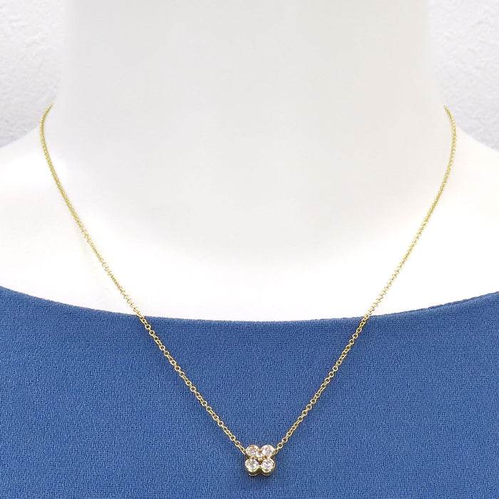 TIFFANY&Co. 
ベゼルセット ダイヤモンド ネックレス