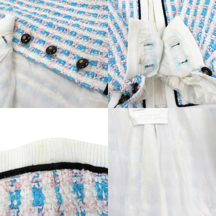 CHANEL 
ロゴ COCO CC ツーピース 
ココボタン ヴィンテージ ツイード セットアップ