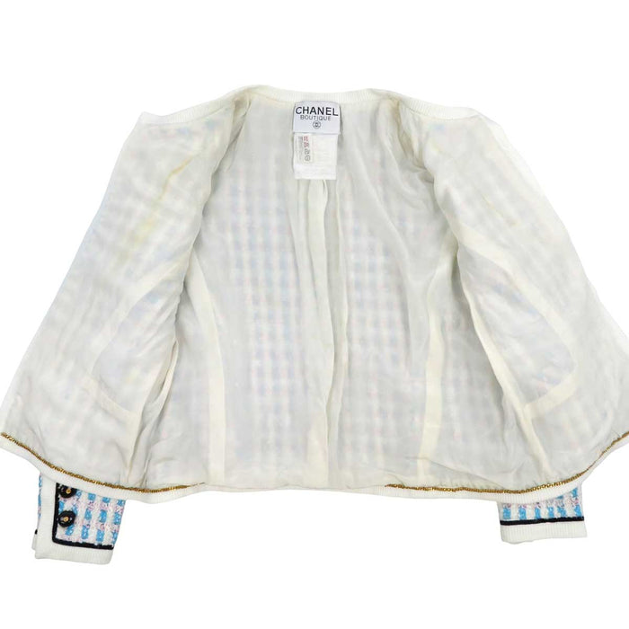 CHANEL 
ロゴ COCO CC ツーピース 
ココボタン ヴィンテージ ツイード セットアップ