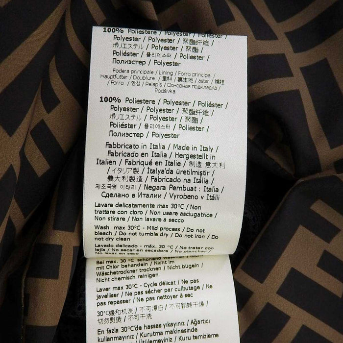 FENDI 
ロゴ 総柄 パーカー ストライプ 
リバーシブル フーデッド ジャケット