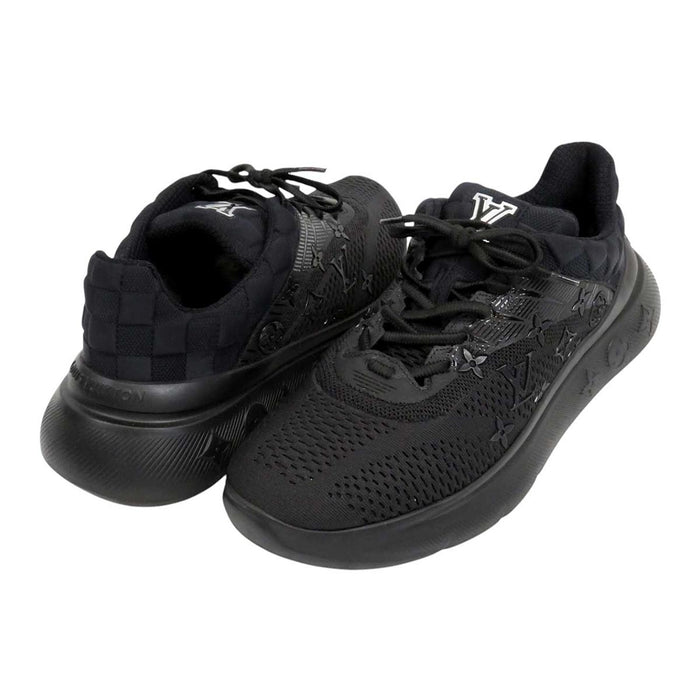 LOUIS VUITTON 
LV ロゴ ニット 
ショー アップ ライン スニーカー 
モノグラム ダミエ