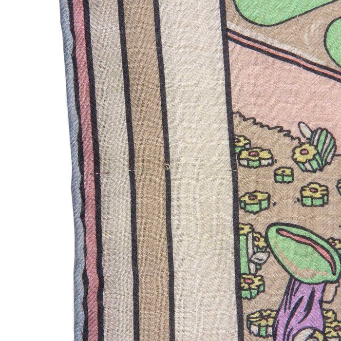 HERMES 
カレ140 カシミヤ混 シルク混 カシシル 大判 
カレジェアン 140 エルメス ロコモーション ショール
