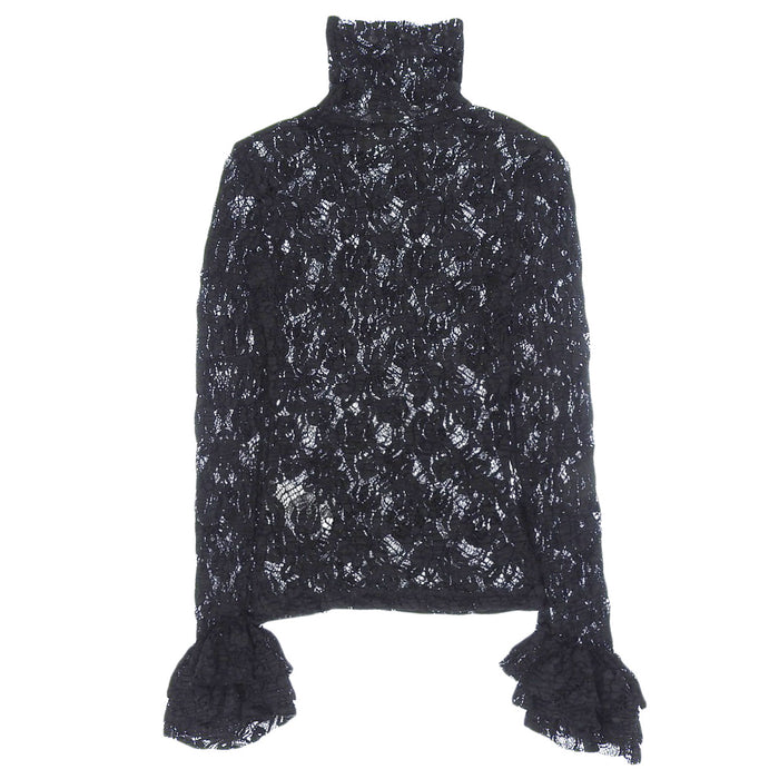 MSGM 
MSGM Sleeve Frill Sheer 
High Neck Lace Tops
