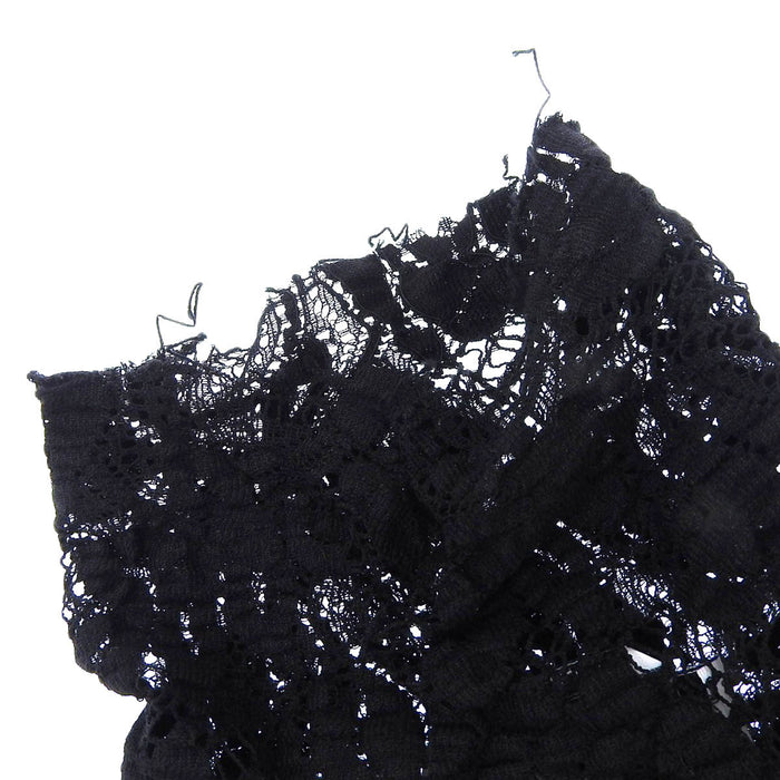 MSGM 
MSGM Sleeve Frill Sheer 
High Neck Lace Tops
