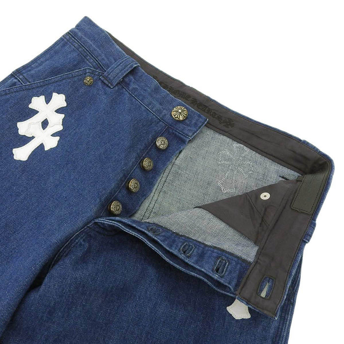 CHROME HEARTS 
CH クロスボール ロゴ スクロールラベル 
カーペンター デニム パンツ クロスパッチ