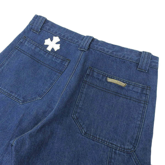 CHROME HEARTS 
CH クロスボール ロゴ スクロールラベル 
カーペンター デニム パンツ クロスパッチ