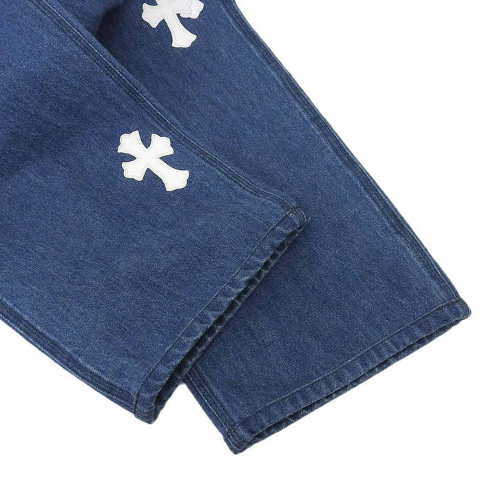 CHROME HEARTS 
CH クロスボール ロゴ スクロールラベル 
カーペンター デニム パンツ クロスパッチ