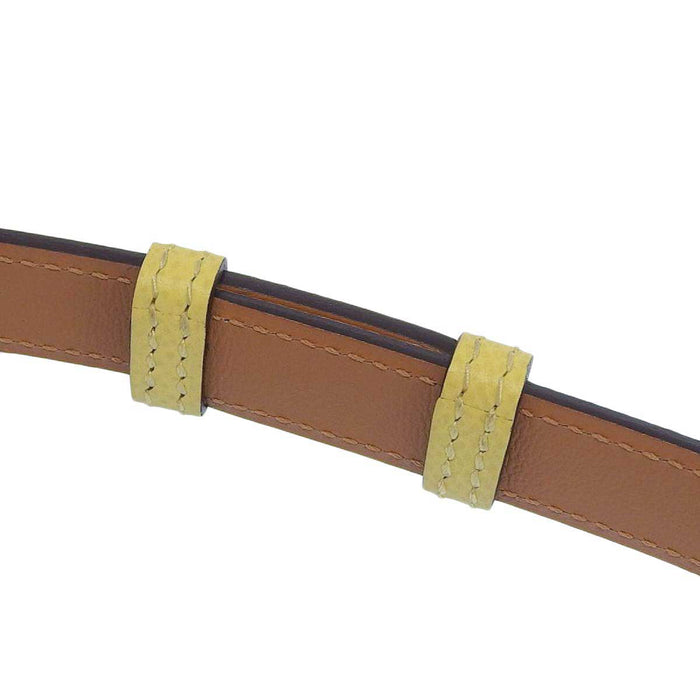 HERMES 
U刻印 2022年製 シルバーカラーメタル 
ケリー バックル レザー ベルト 18MM