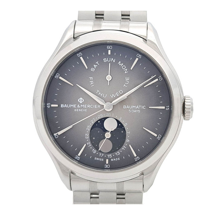 Baume & Mercier
Clifton Baumatic Moonphase 5DAYS
With box and warranty card