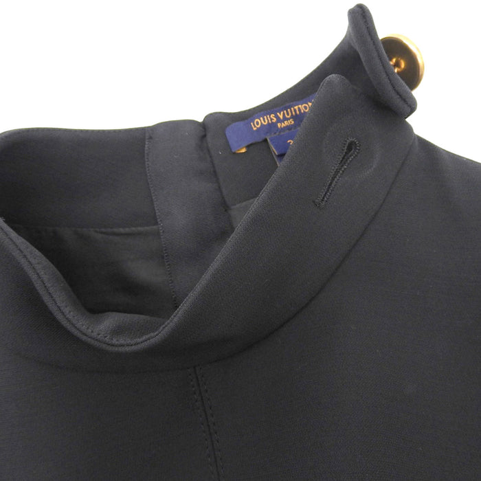 LOUIS VUITTON
LV logo button lace flower wool blend silk blend RW222W NQA FNDR34
Preppy Martingale dress