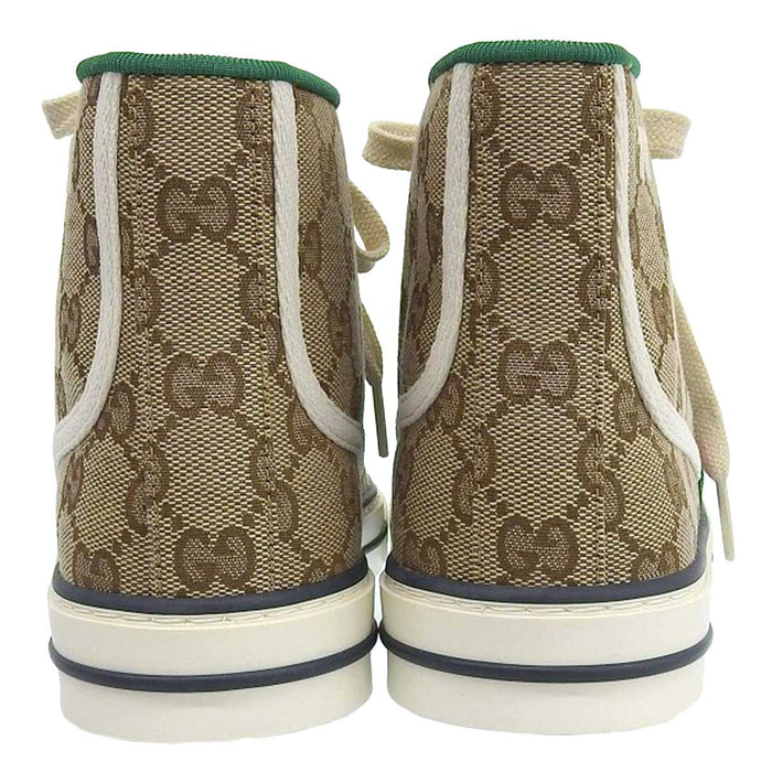 GUCCI 
GG Canvas 77 Embroidery Lace-Up Closure 
Tennis 1977 High-Top Sneakers