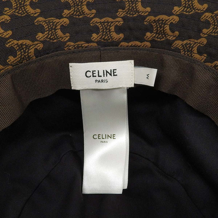 CELINE 
ロゴ コットン 
トリオンフ モノグラム バケットハット