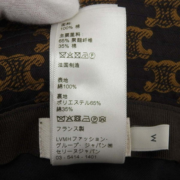 CELINE 
ロゴ コットン 
トリオンフ モノグラム バケットハット
