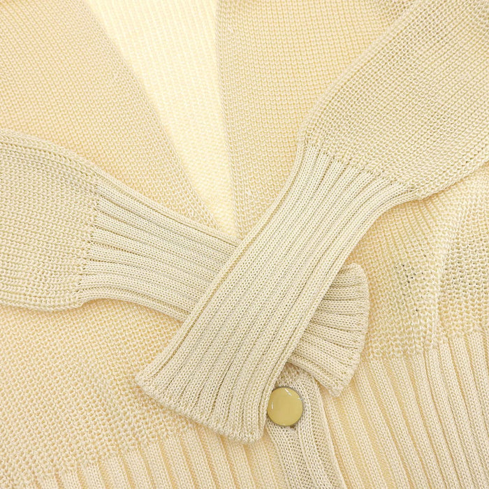 HERMES
Cardigan tricot d'été col en V ajouré
Rayonne nylon ensemble