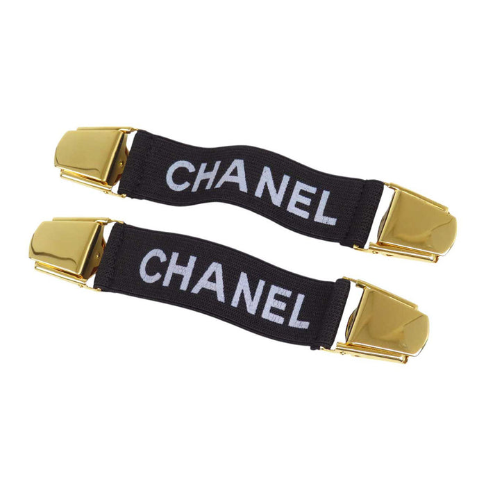 CHANEL 
COCO CC ゴールドカラーメタル 
ロゴ プリント セット アームバンド