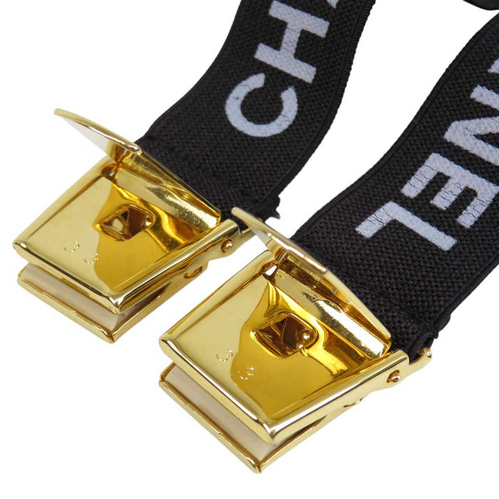 CHANEL 
COCO CC ゴールドカラーメタル 
ロゴ プリント セット アームバンド