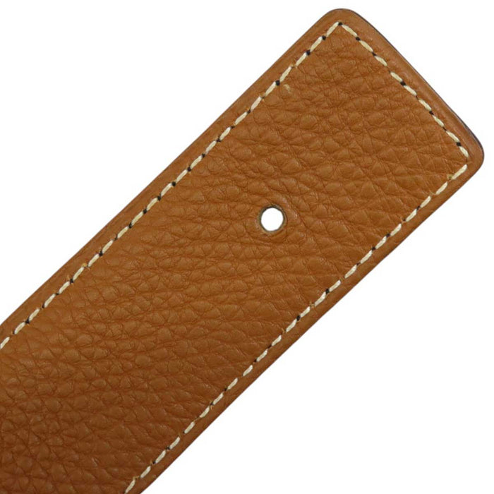 HERMES 
□F刻印 T・H刻印 Hベルト アッシュ ロゴ 32MM 
H トゥアレグ シルバー バックル リバーシブル ベルト
