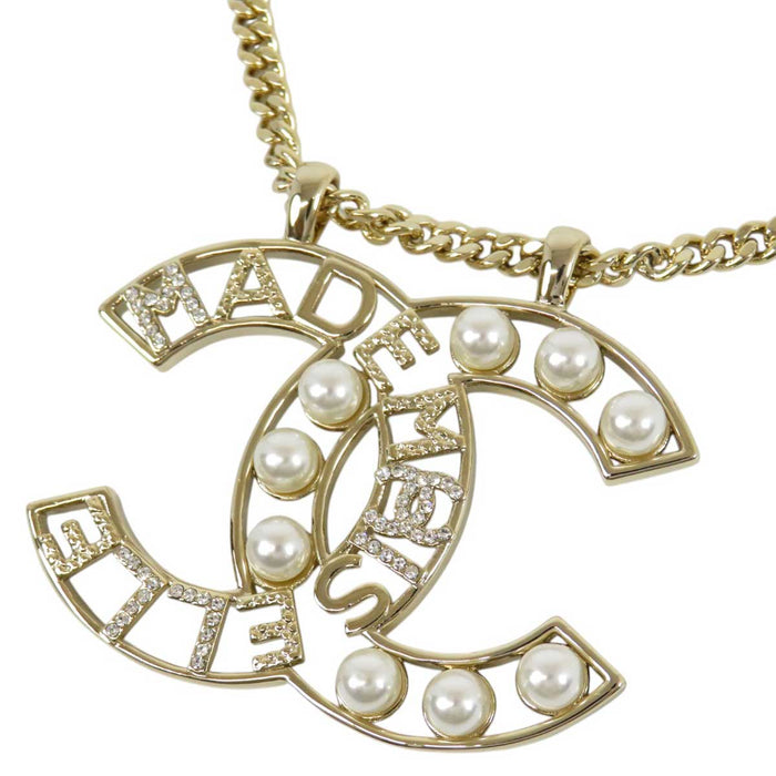CHANEL
Mademoiselle A22S COCO CC Light Gold Color Metal
Coco Mark Mademoiselle Chain Necklace