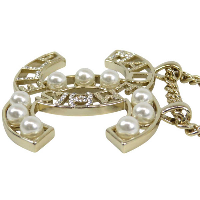 CHANEL
Mademoiselle A22S COCO CC Light Gold Color Metal
Coco Mark Mademoiselle Chain Necklace