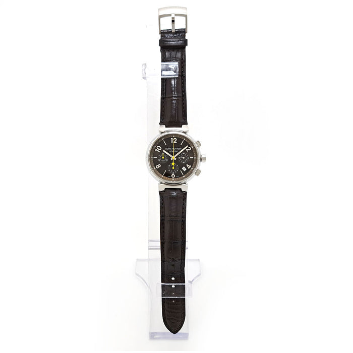 LOUIS VUITTON 
Tambour Chronographe Date 
Avec boîte et certificat