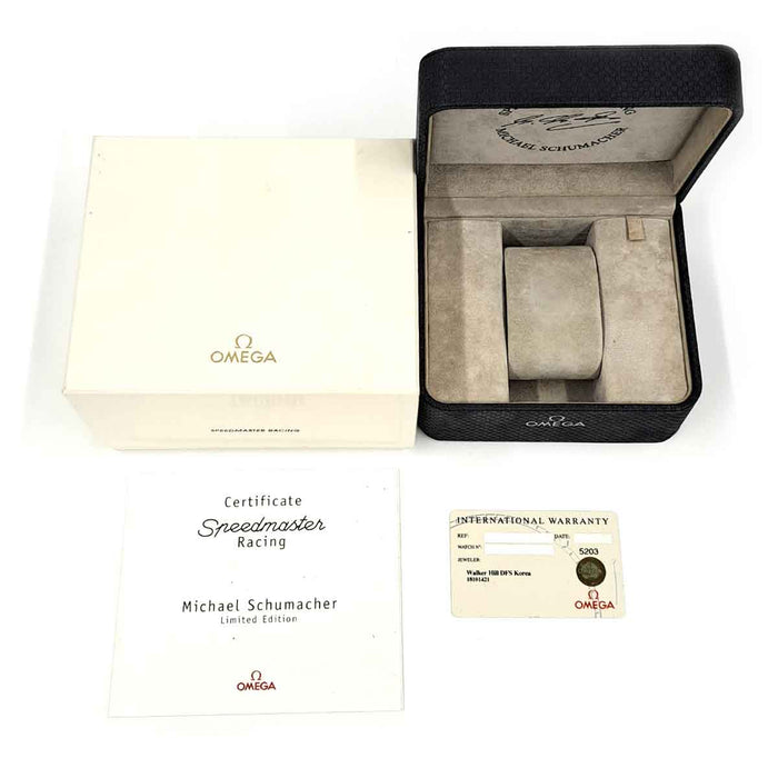 OMEGA
Speedmaster Racing Schumacher Chronographe
Avec boîte et garantie
