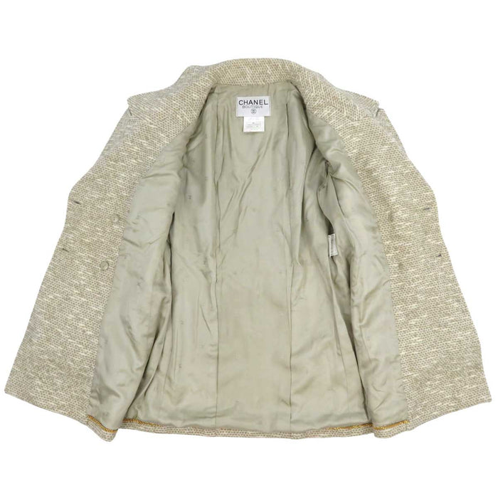 CHANEL 
96A COCO CC ロゴ ココボタン ウール 
ココマーク ヴィンテージ ツイード ジャケット