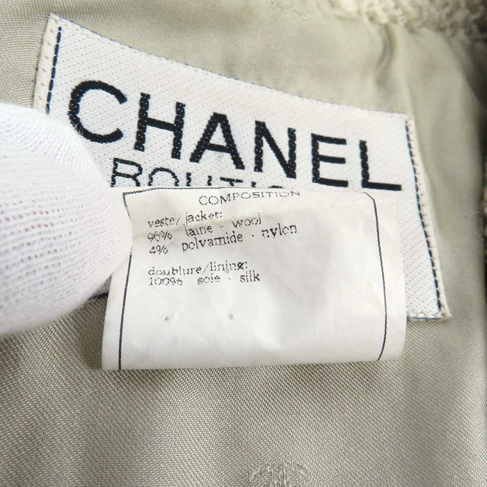 CHANEL 
96A COCO CC ロゴ ココボタン ウール 
ココマーク ヴィンテージ ツイード ジャケット