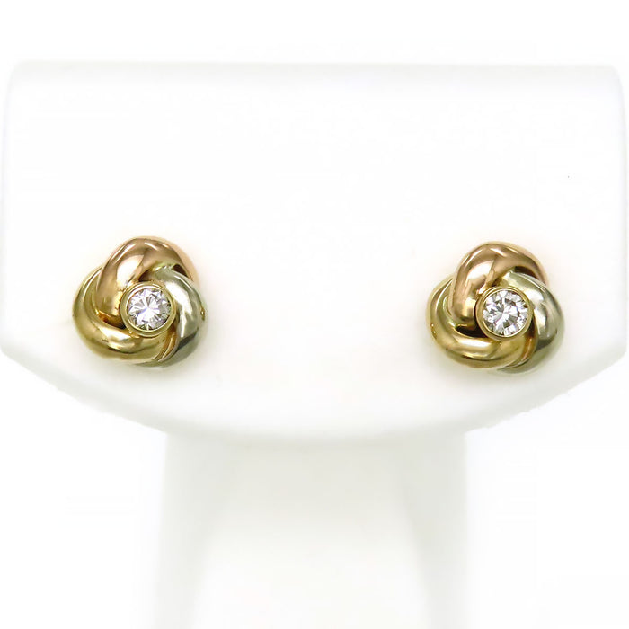 CARTIER 
ベビートリニティ ダイヤモンド ピアス