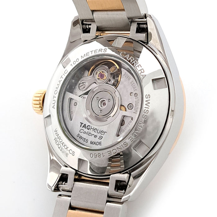 TAG HEUER 
Carrera Calibre 9 Cadran en nacre Index diamants Révisé 
OH済