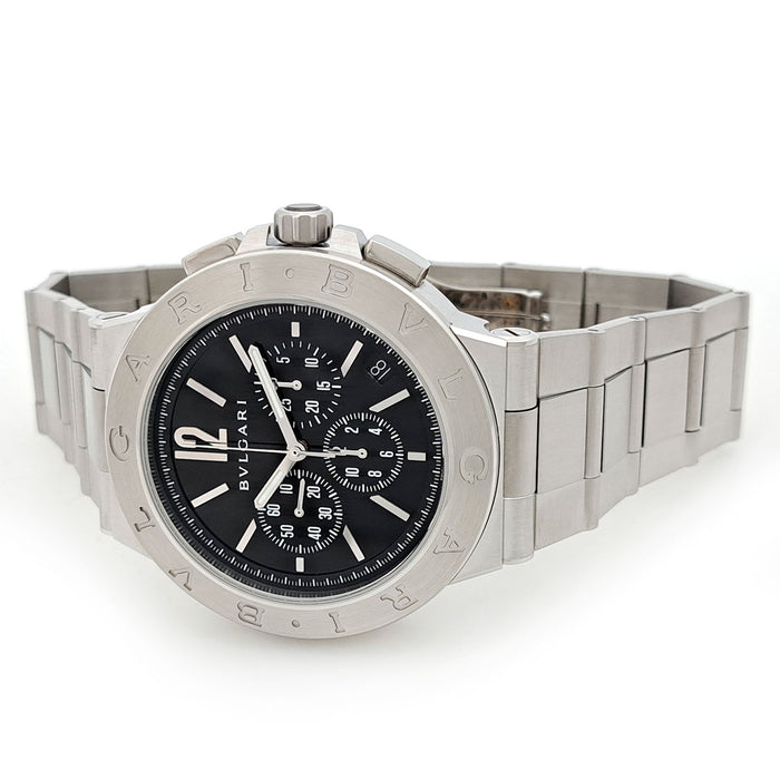 BVLGARI 
Diagono Velocissimo Chronograph 
With box and warranty card