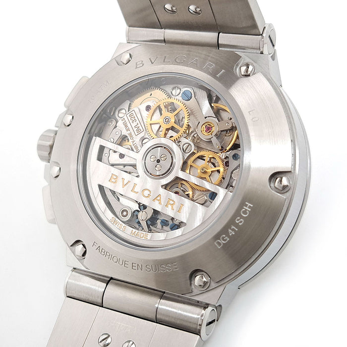 BVLGARI 
Diagono Velocissimo Chronograph 
With box and warranty card
