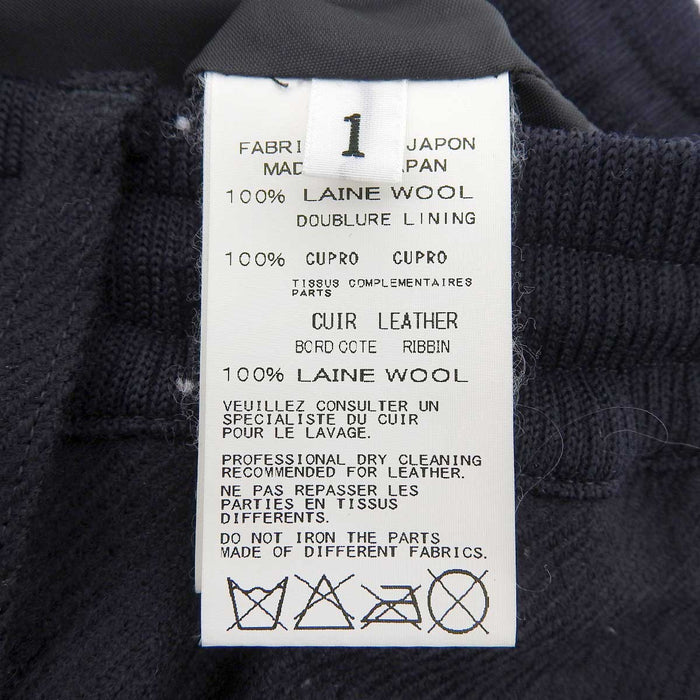 Yohji Yamamoto 
レザー 
ウール パンツ 
REGULATION