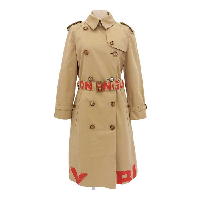 BURBERRY 
WATERRLOO Long Coat 
Graffiti Trench Coat