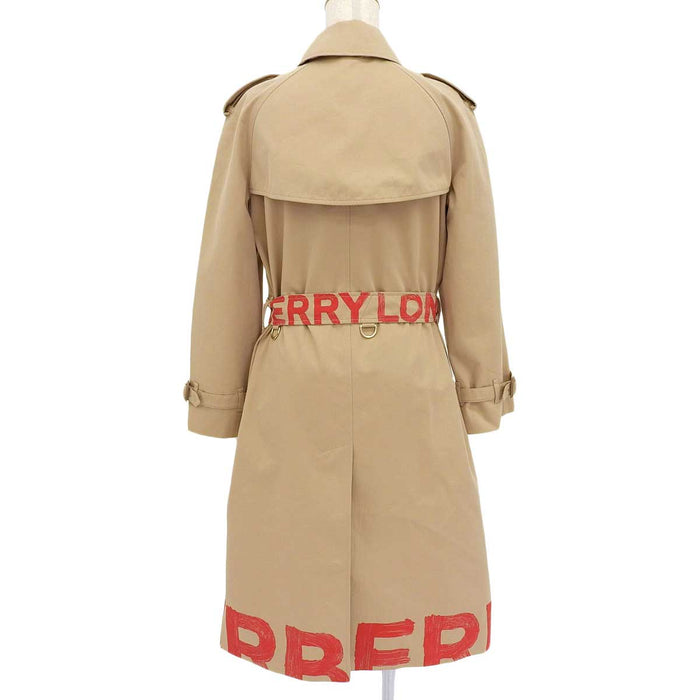 BURBERRY 
WATERRLOO Long Coat 
Graffiti Trench Coat