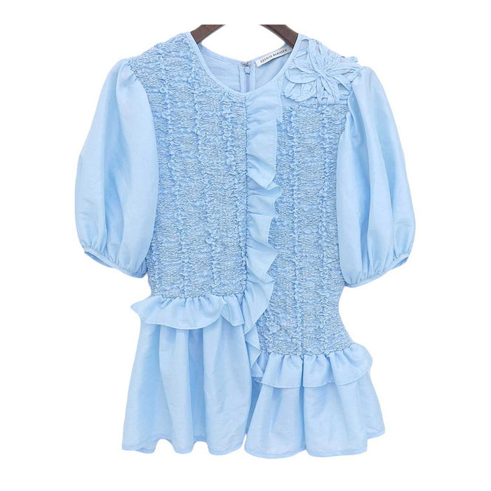 cecilie bahnsen セシリーバンセン　パフスリーブブラウス 美品】 Cecilie Bahnsen / セシリーバンセン | ジャガード