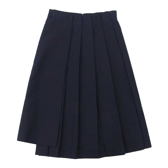 JIL SANDER 
FLETTA Classic Pleats Skirt Navy ロング 
アシンメトリー プリーツ スカート