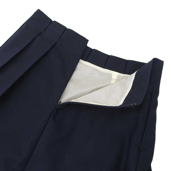 JIL SANDER 
FLETTA Classic Pleats Skirt Navy ロング 
アシンメトリー プリーツ スカート