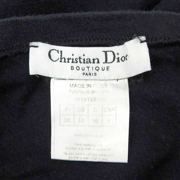 Dior 
ガリアーノ期 J'ADORE DIOR 
ジャドール ディオール ロゴ コットン Vネック Tシャツ 
クリスチャン ディオール